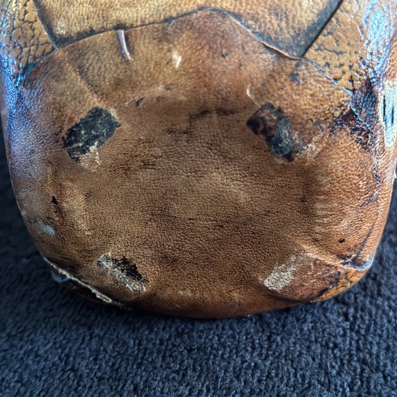 Vintage Italian Leather Wrapped Cognac Bottle - Picture 16 of 16